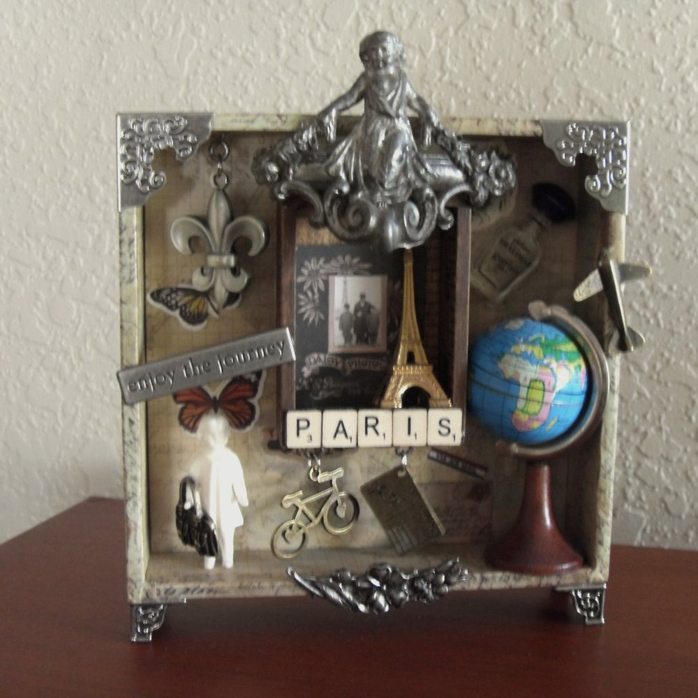 Paris France Shadow Box